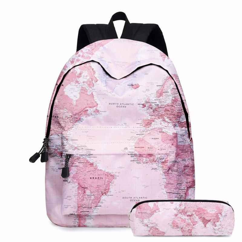 World Map Printing Backpack