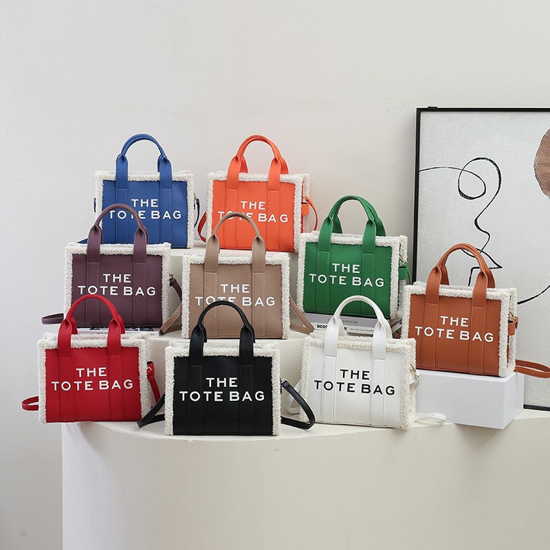 Designer Plush Tote Bags