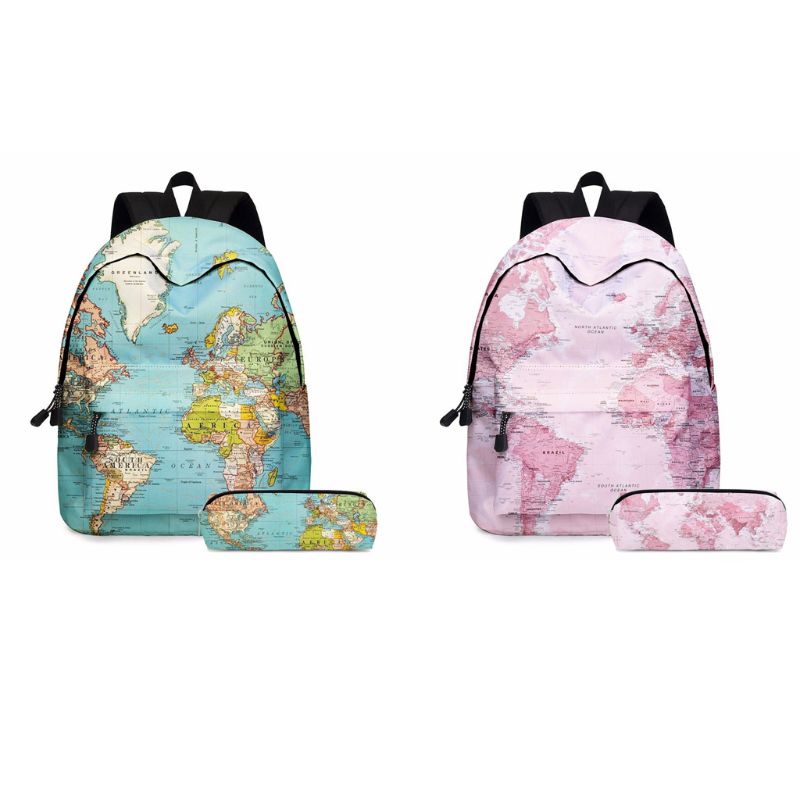 World Map Printing Backpack